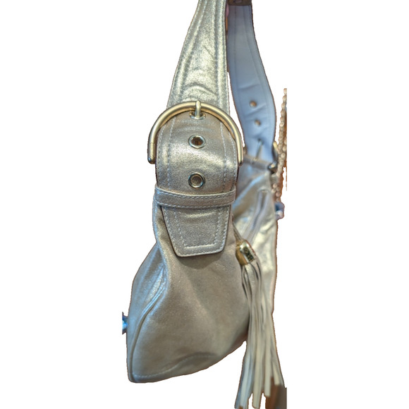 NEW Coach Soho Y2K Goat Suede Dust Metallic Gold Hobo Bag 3673 NWOT - Picture 5 of 5